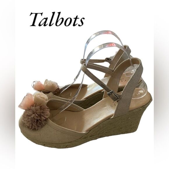 TALBOTS Women's Wedge Espadrille Summer Sandals 11 - Picture 2 of 4